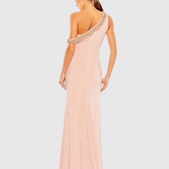 Mac Duggal 68163 NWT BEADED DROP SHOULDER JERSEY GOWN - Picture 3 of 9